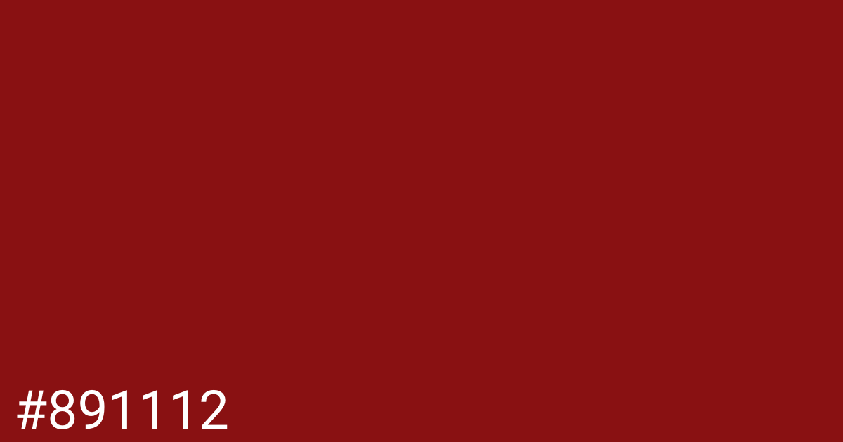Hex color #891112 graphic