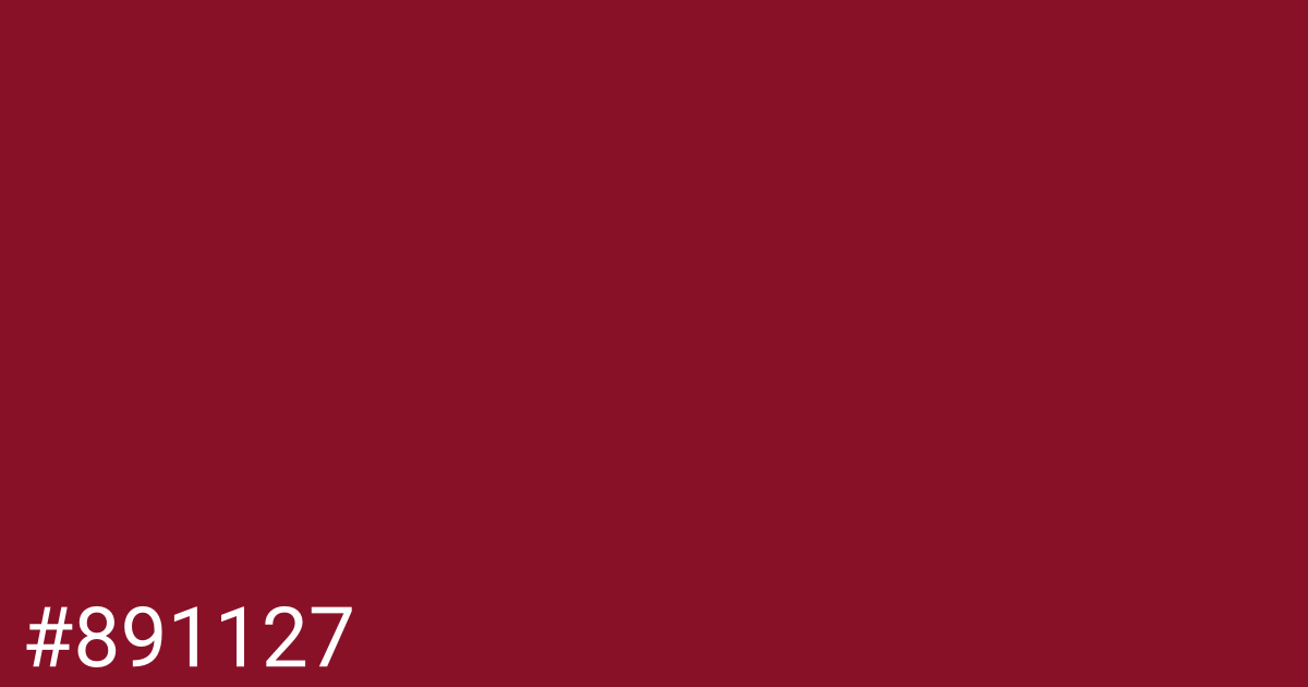 Hex color #891127 graphic