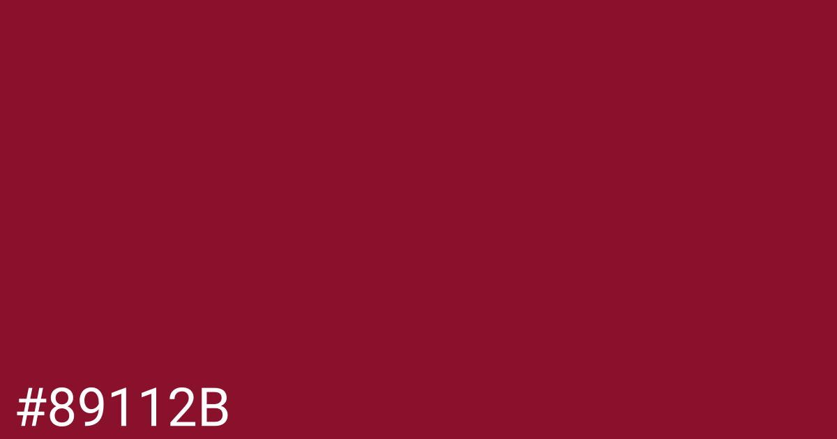 Hex color #89112b graphic