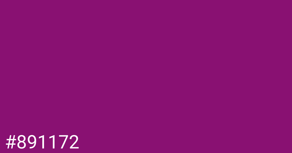 Hex color #891172 graphic
