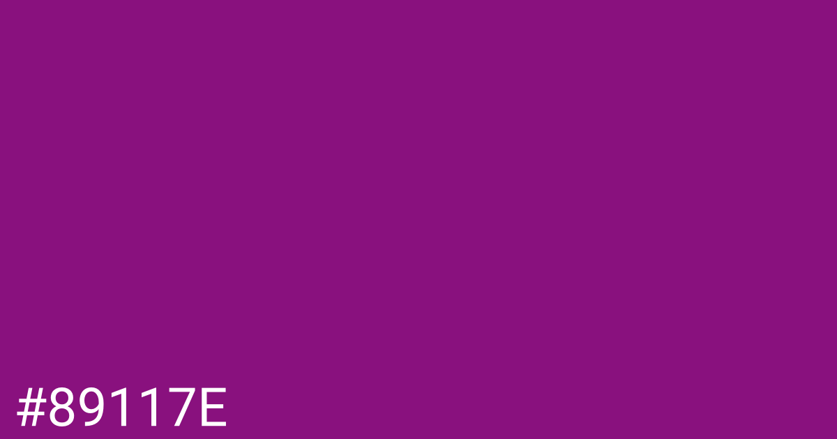 Hex color #89117e graphic