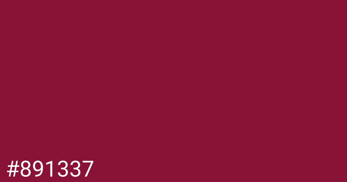 Hex color #891337 graphic