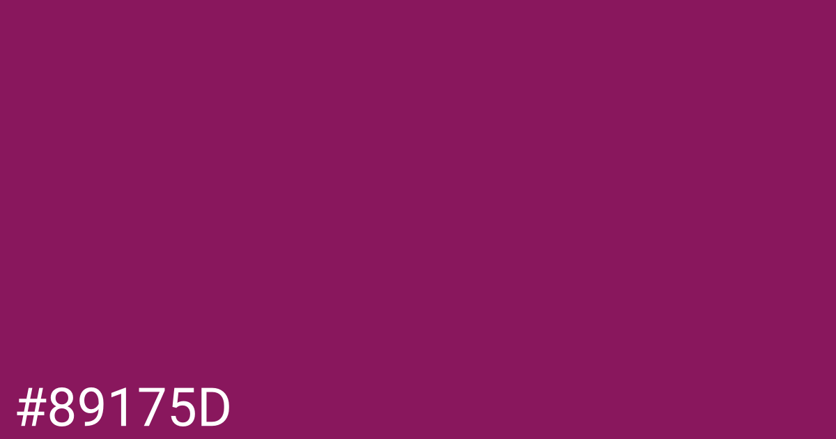 Hex color #89175d graphic