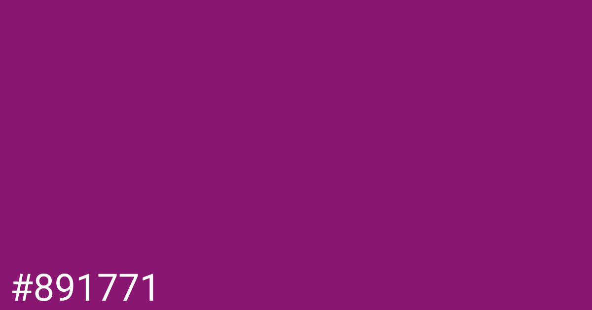 Hex color #891771 graphic