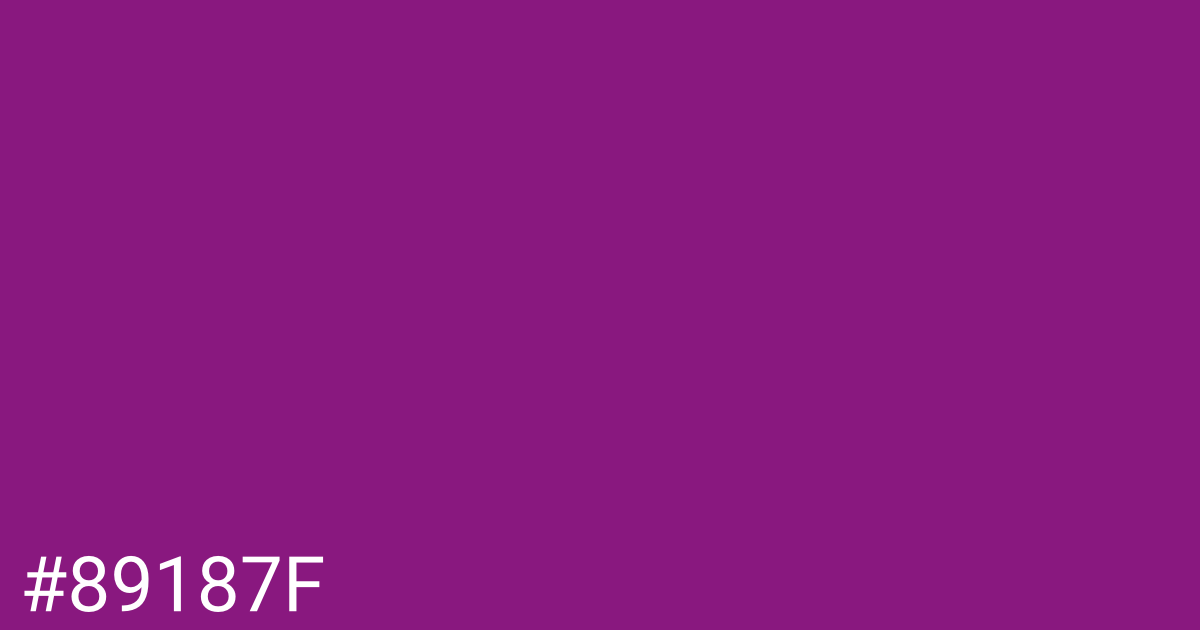Hex color #89187f graphic