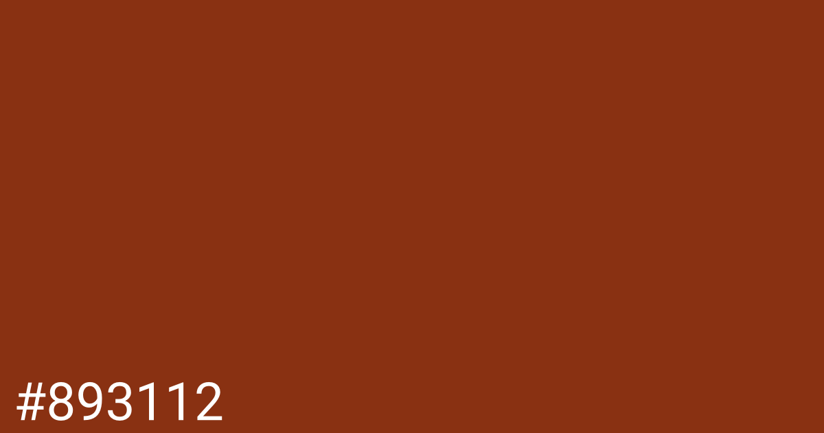 Hex color #893112 graphic