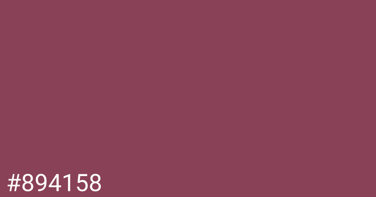 Hex color #894158 graphic