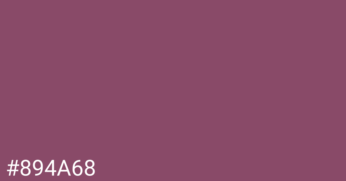 Hex color #894a68 graphic