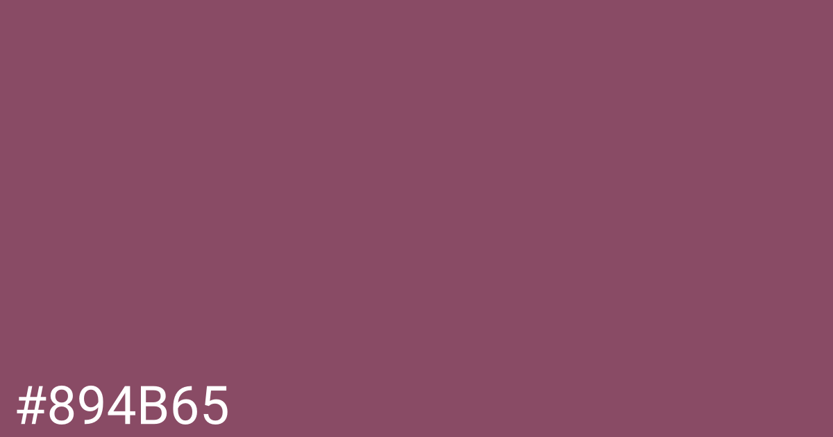 Hex color #894b65 graphic