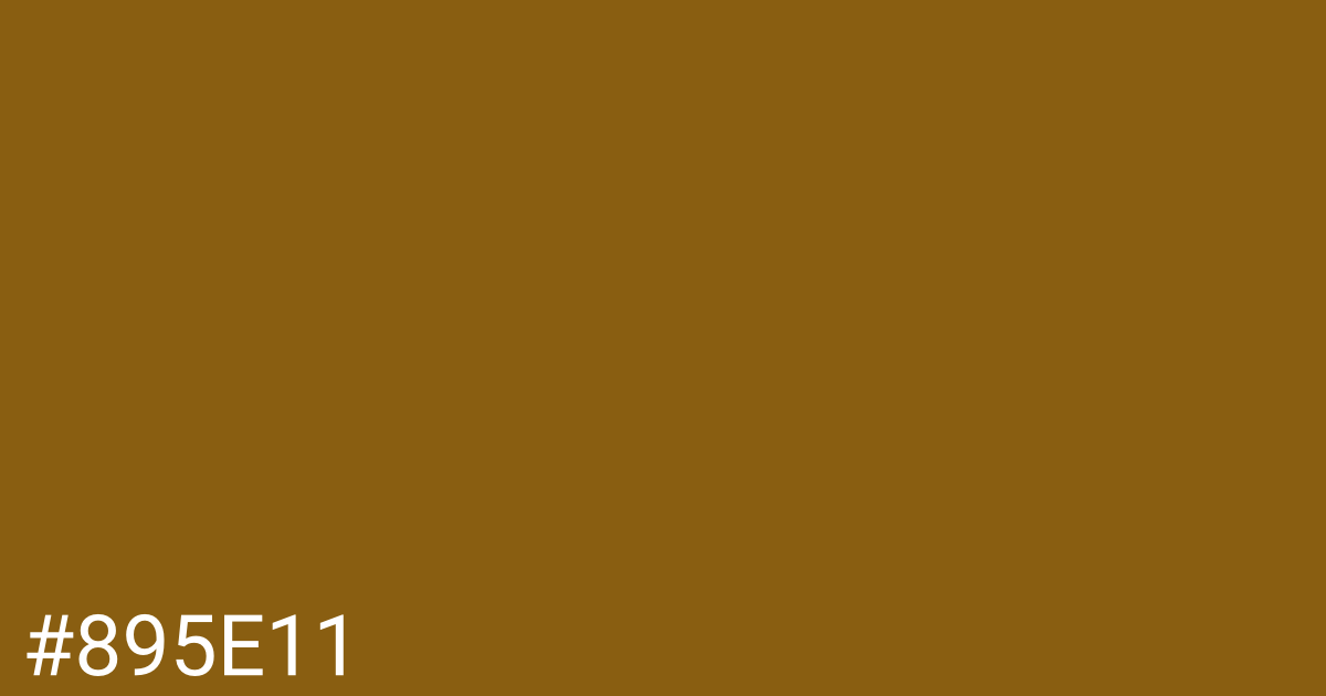 Hex color #895e11 graphic