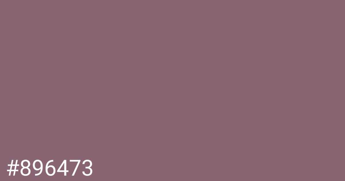 Hex color #896473 graphic