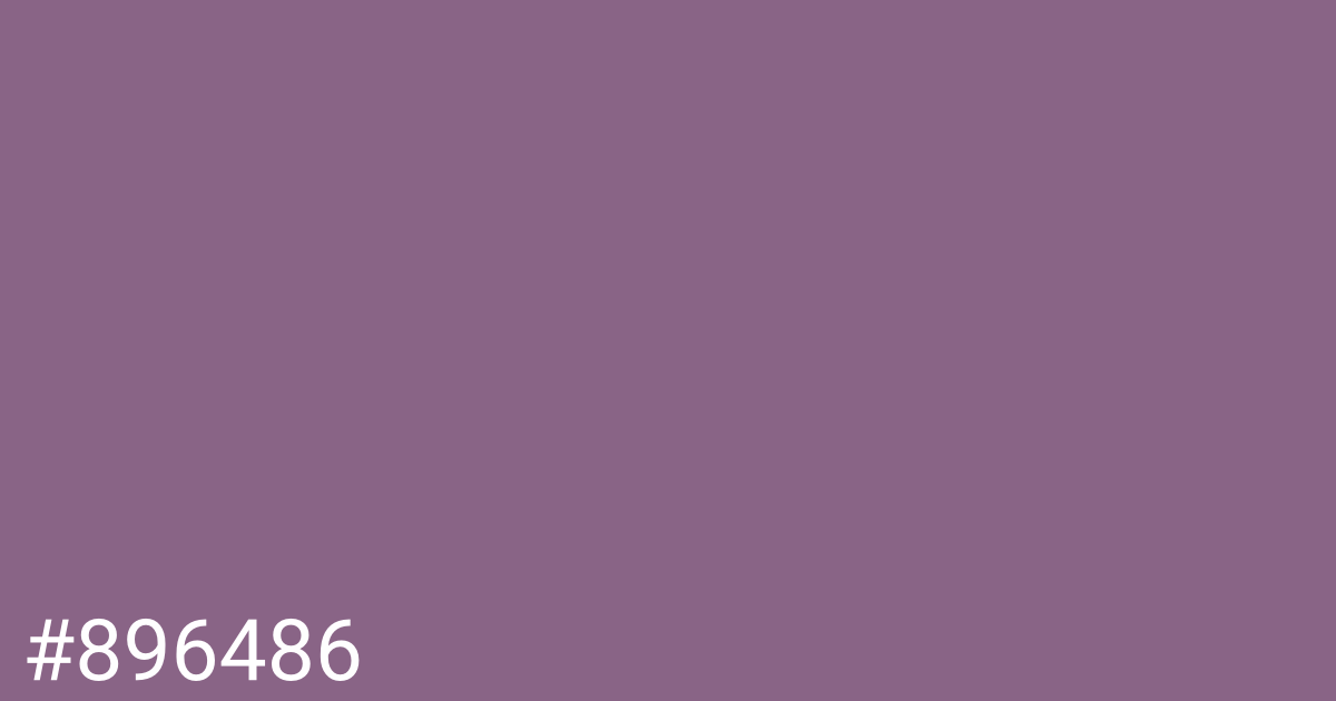 Hex color #896486 graphic