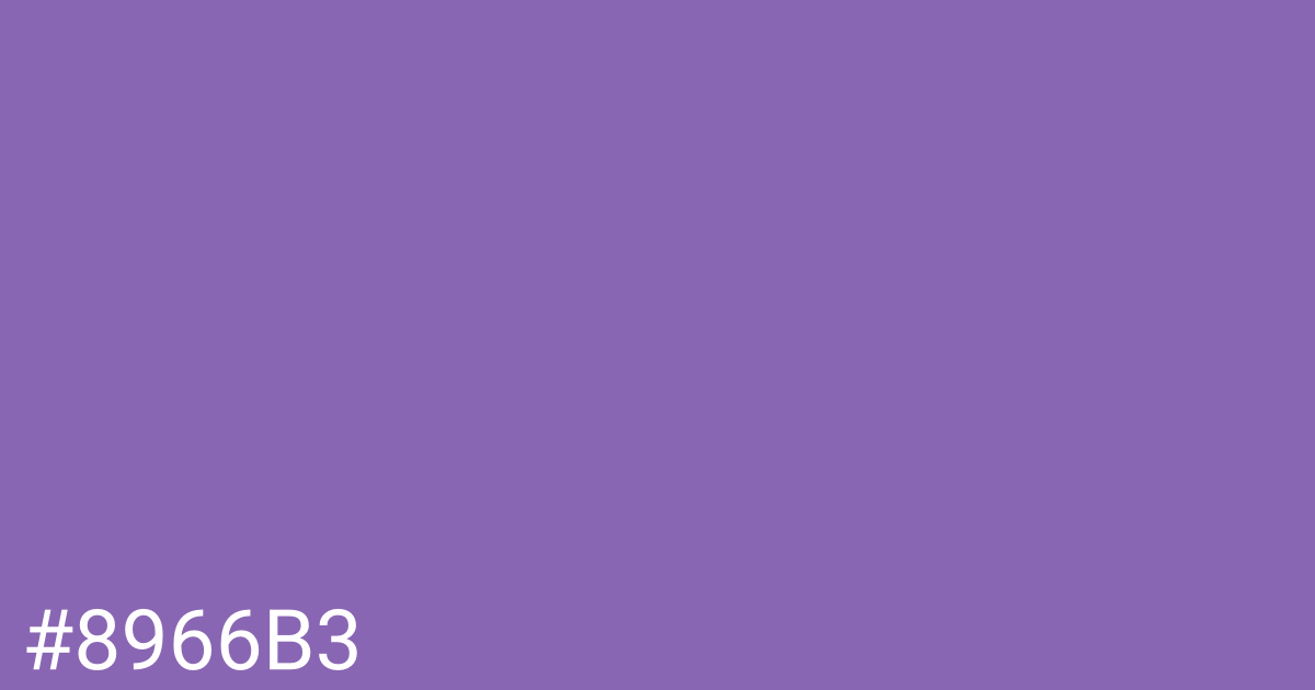 Hex color #8966b3 graphic