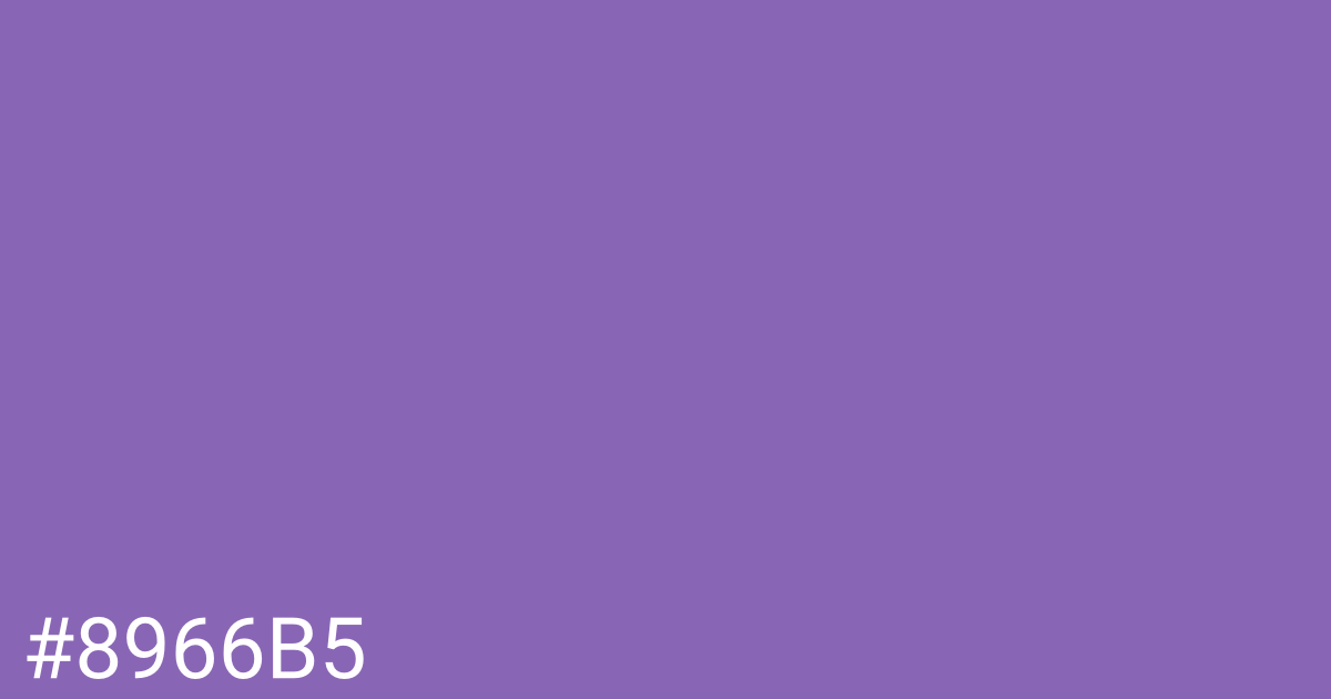 Hex color #8966b5 graphic