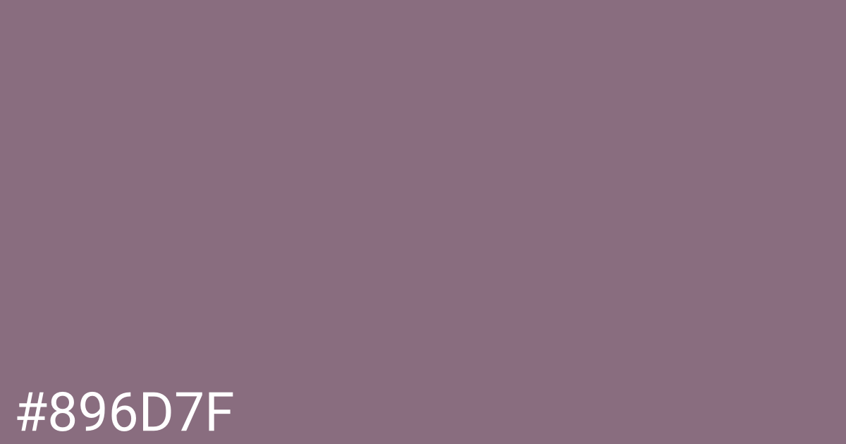 Hex color #896d7f graphic