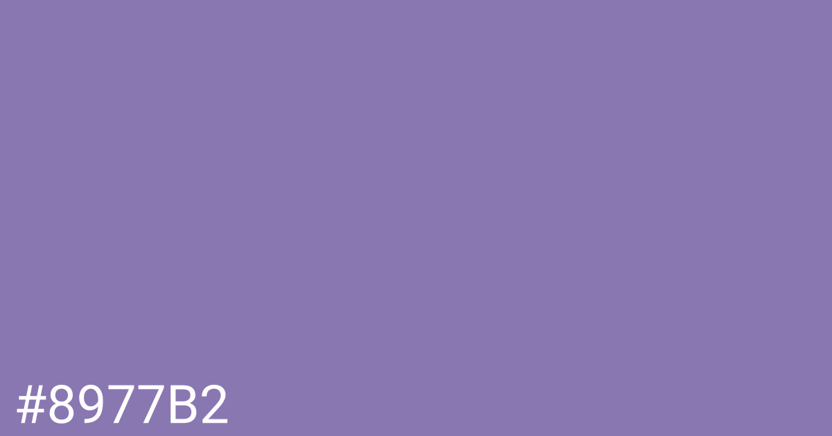 Hex color #8977b2 graphic