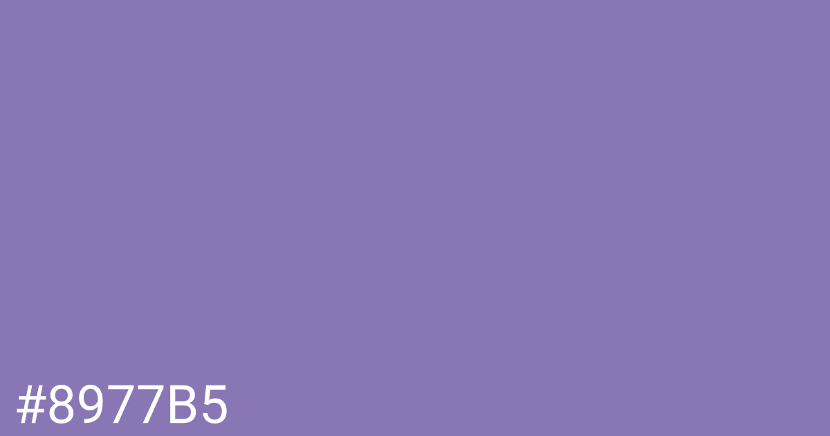 Hex color #8977b5 graphic