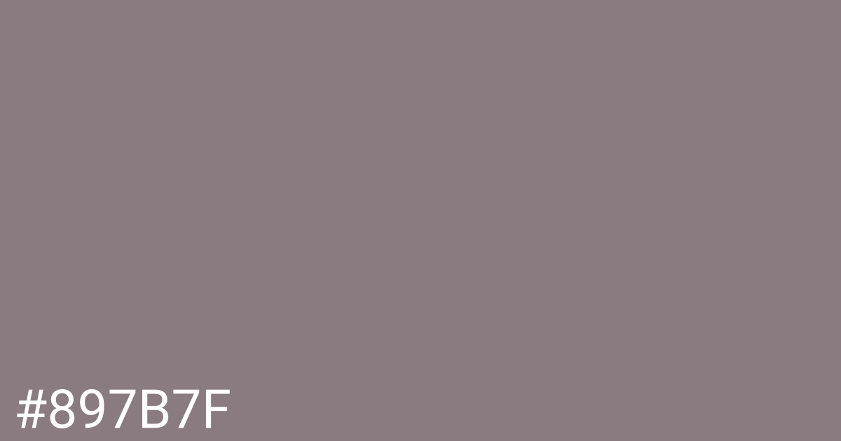 Hex color #897b7f graphic