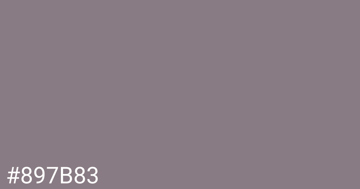 Hex color #897b83 graphic