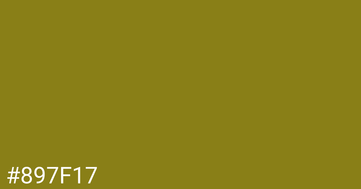 Hex color #897f17 graphic
