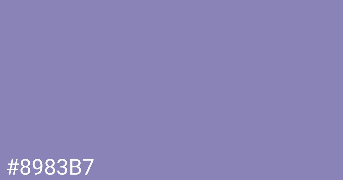 Hex color #8983b7 graphic