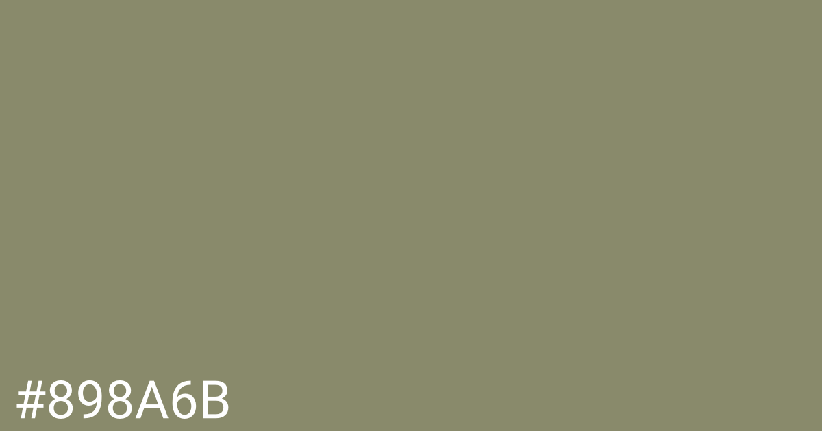 Hex color #898a6b graphic