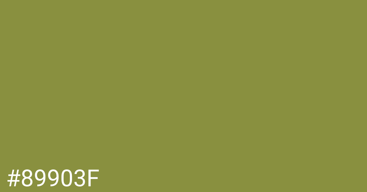 Hex color #89903f graphic