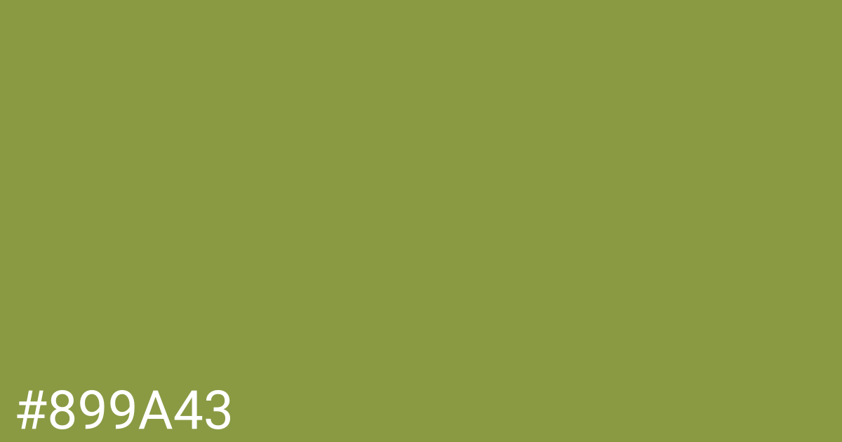 Hex color #899a43 graphic