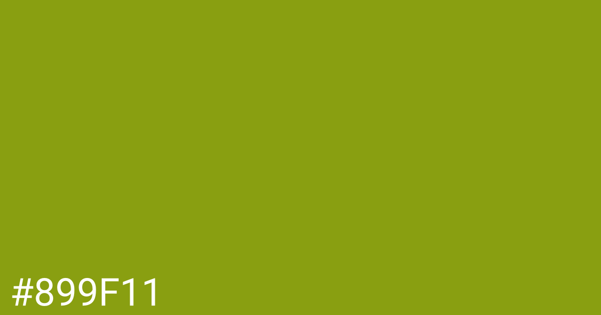 Hex color #899f11 graphic