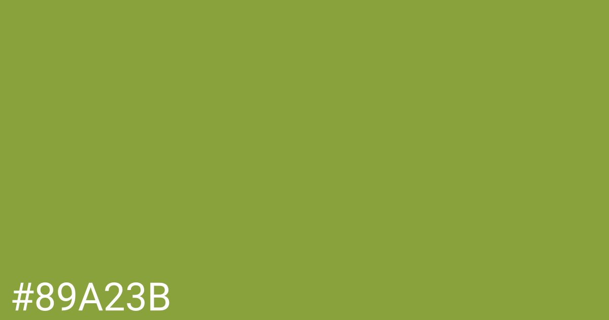 Hex color #89a23b graphic