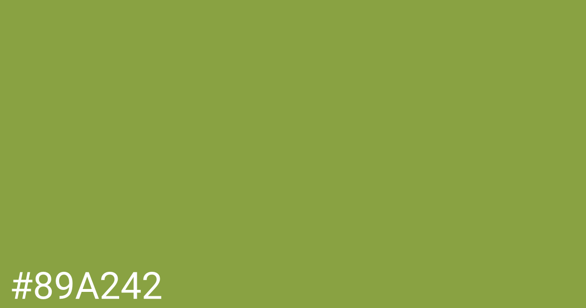 Hex color #89a242 graphic