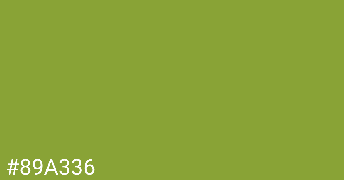 Hex color #89a336 graphic
