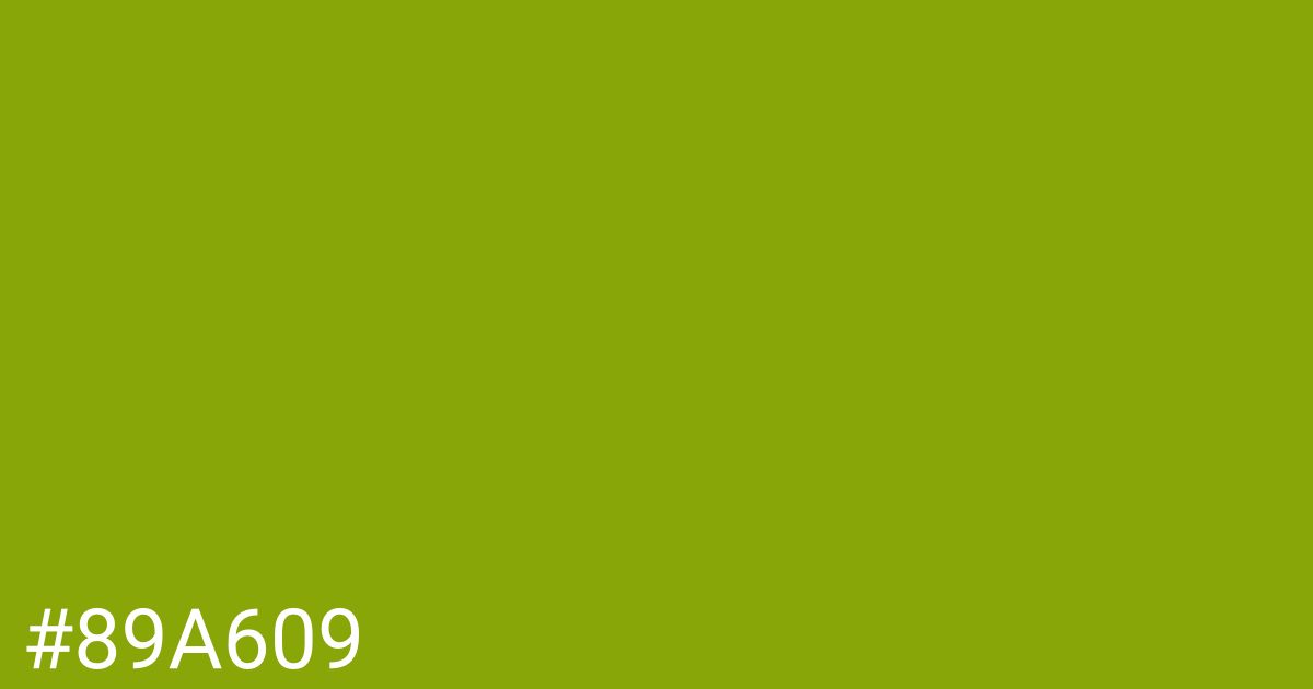 Hex color #89a609 graphic