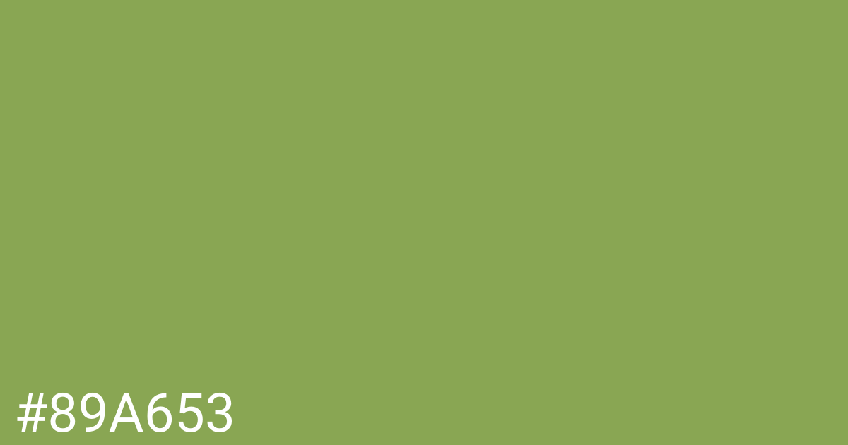 Hex color #89a653 graphic