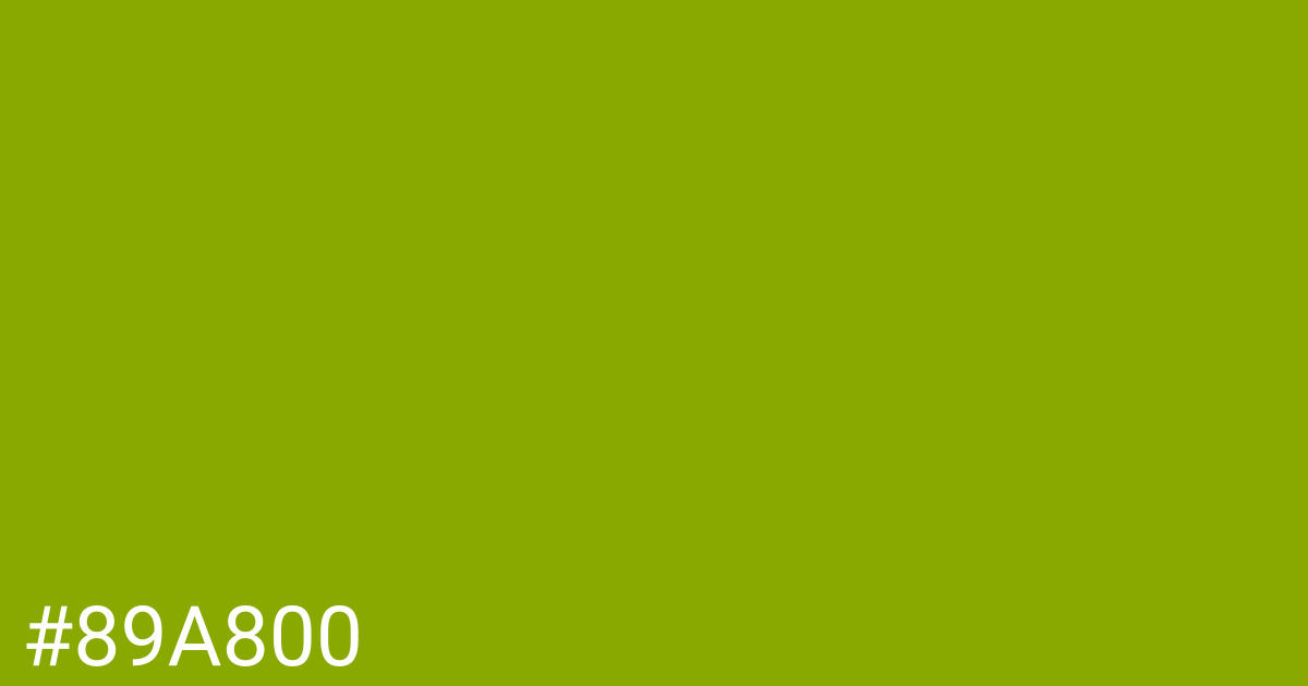 Hex color #89a800 graphic