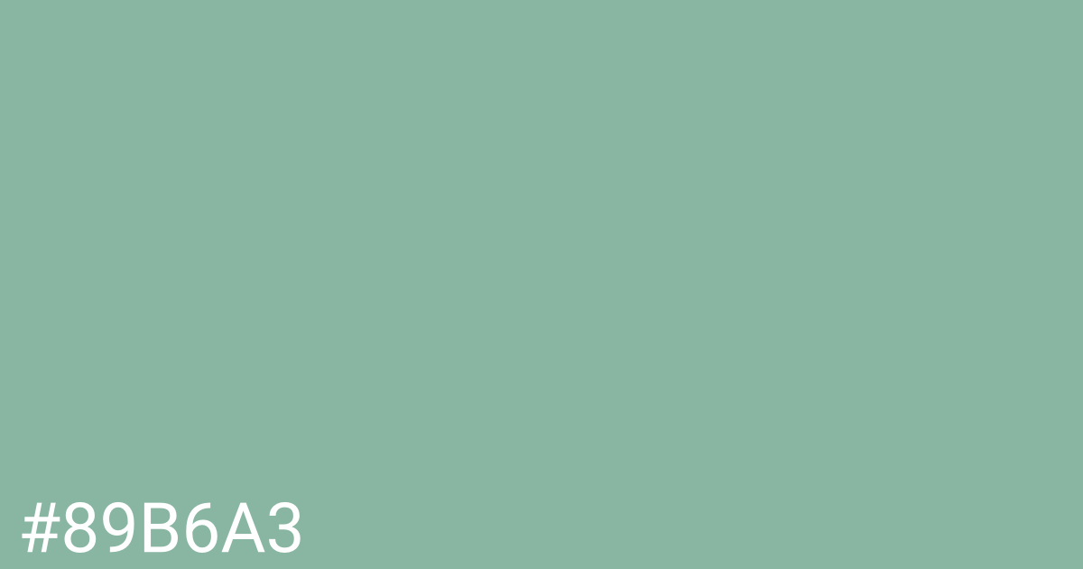 Hex color #89b6a3 graphic