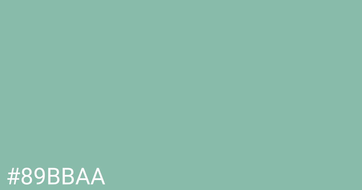 Hex color #89bbaa graphic