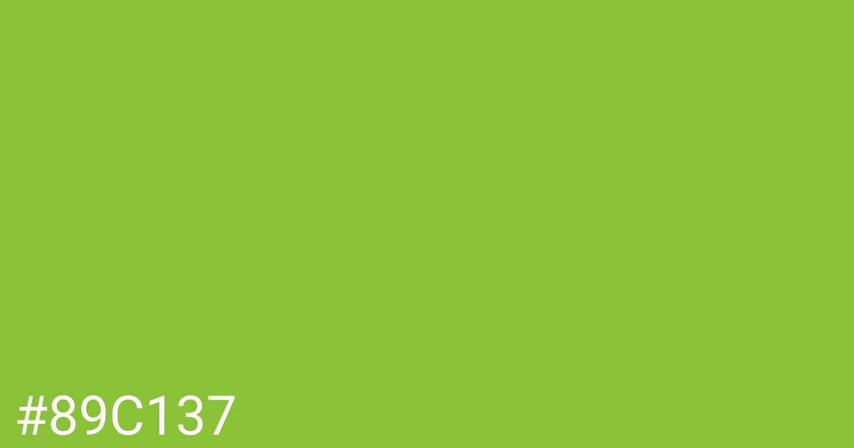 Hex color #89c137 graphic