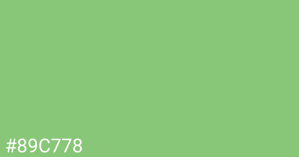 Hex color #89c778 graphic
