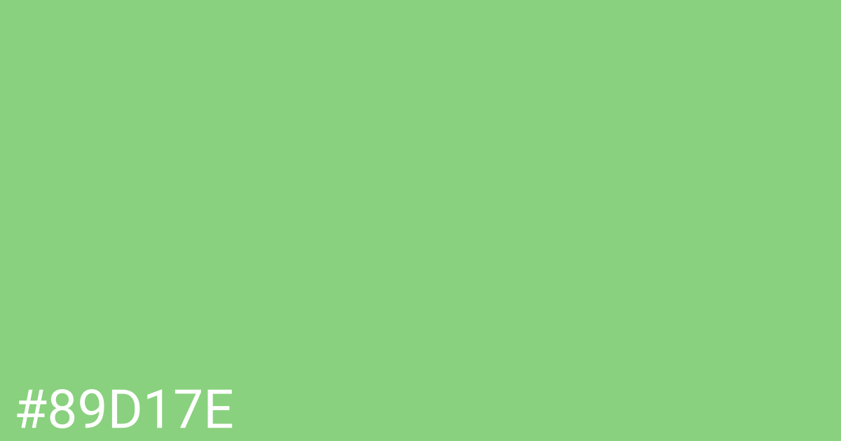 Hex color #89d17e graphic
