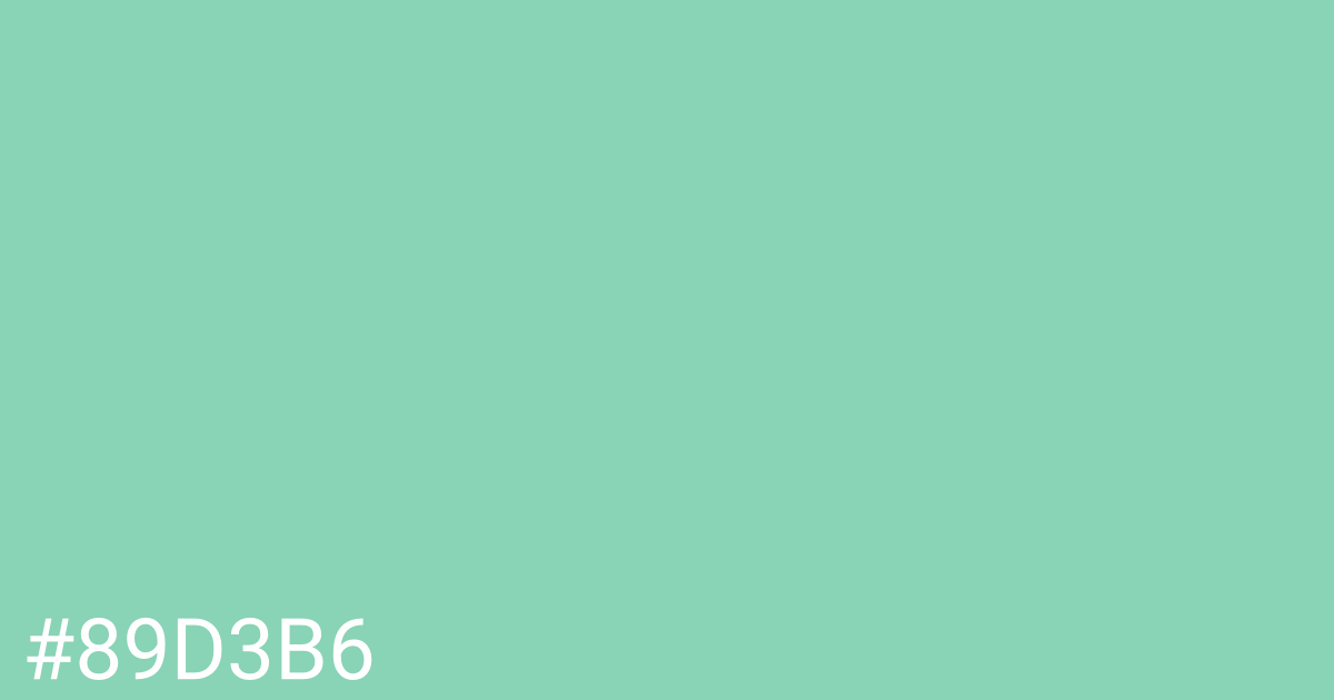 Hex color #89d3b6 graphic