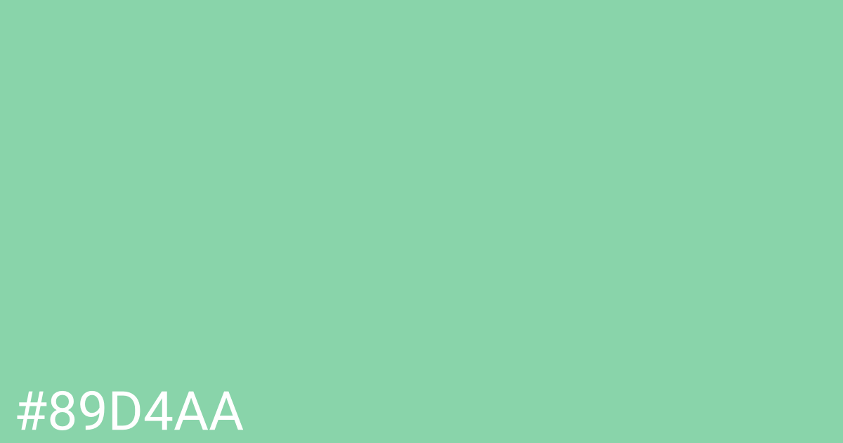 Hex color #89d4aa graphic