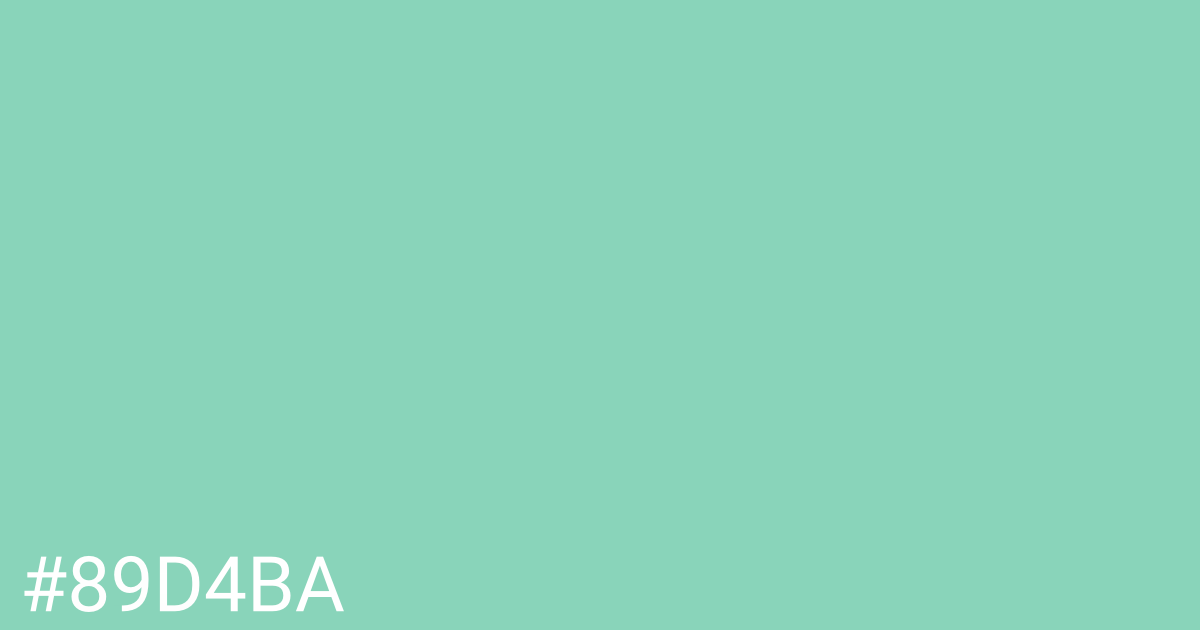 Hex color #89d4ba graphic