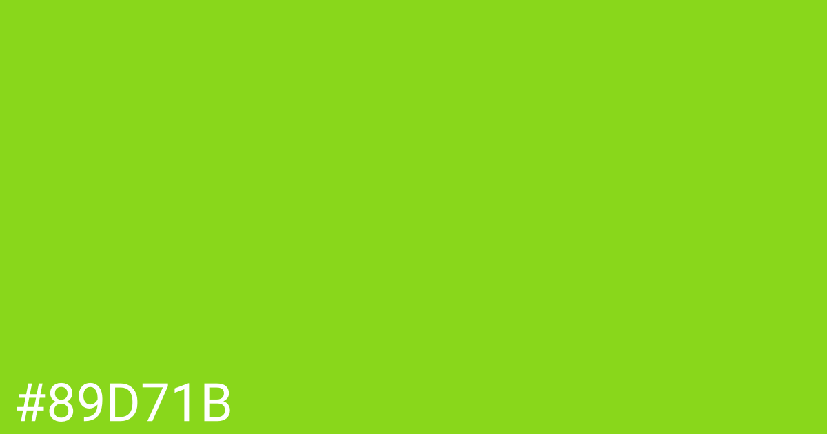 Hex color #89d71b graphic