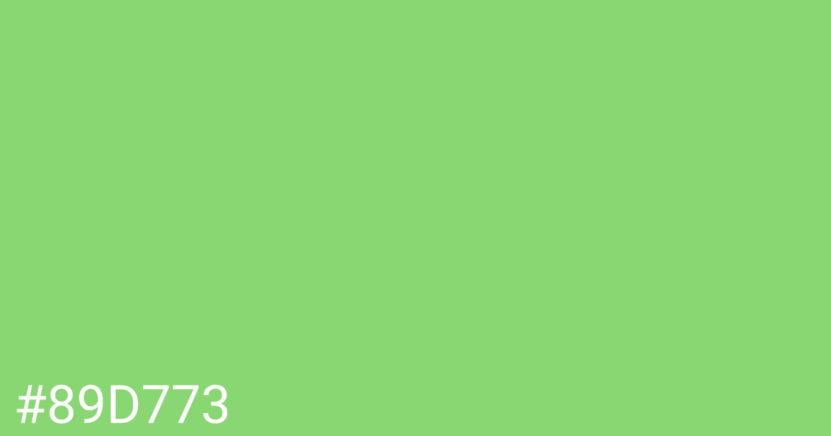 Hex color #89d773 graphic