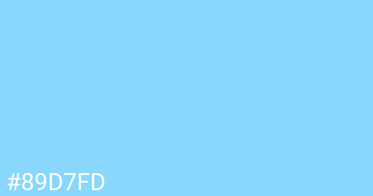 Hex color #89d7fd graphic