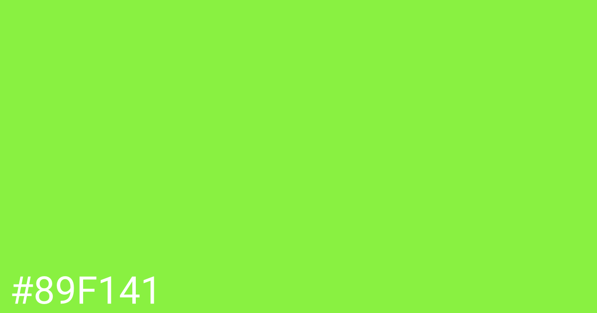 Hex color #89f141 graphic