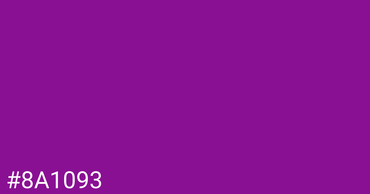 Hex color #8a1093 graphic