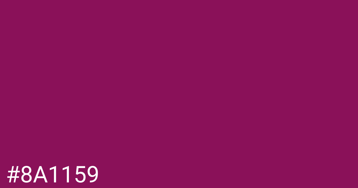 Hex color #8a1159 graphic