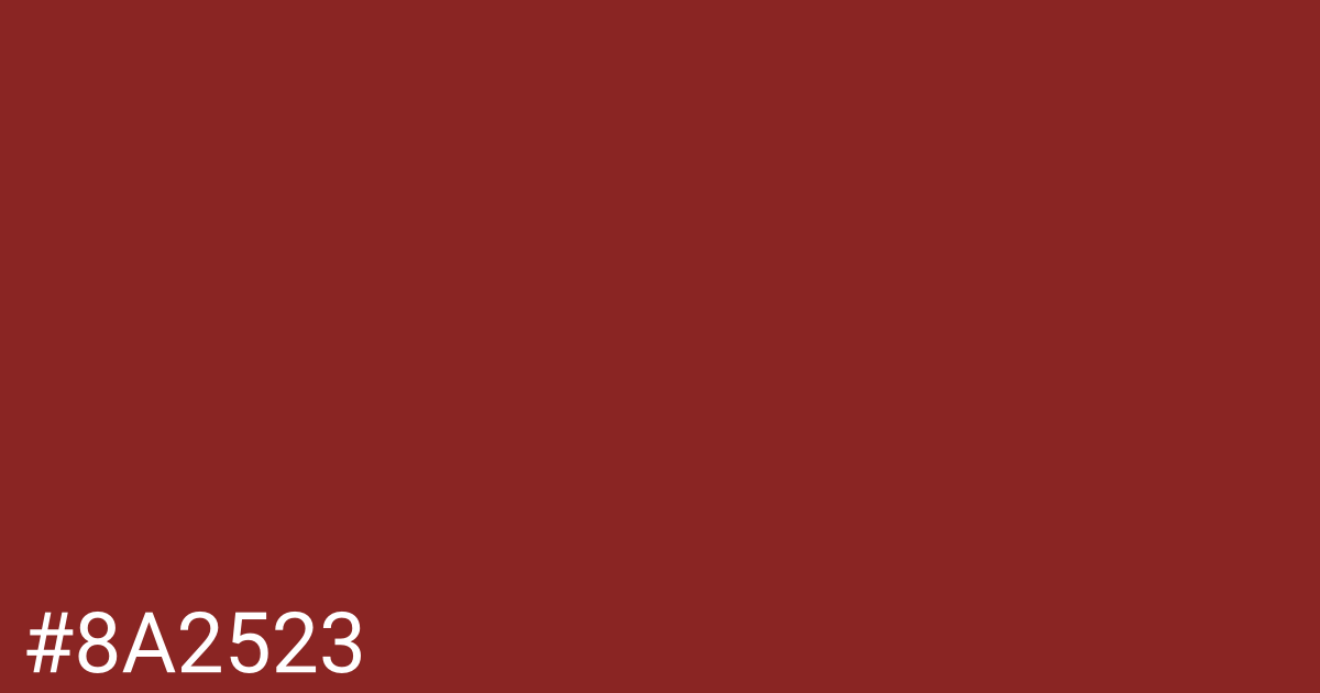 Hex color #8a2523 graphic